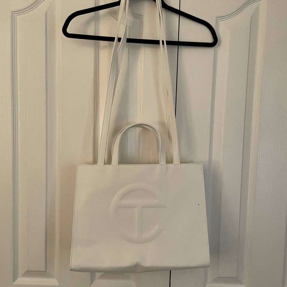 COPY - White telfar I am the second owner a little scratch up at the bottom now